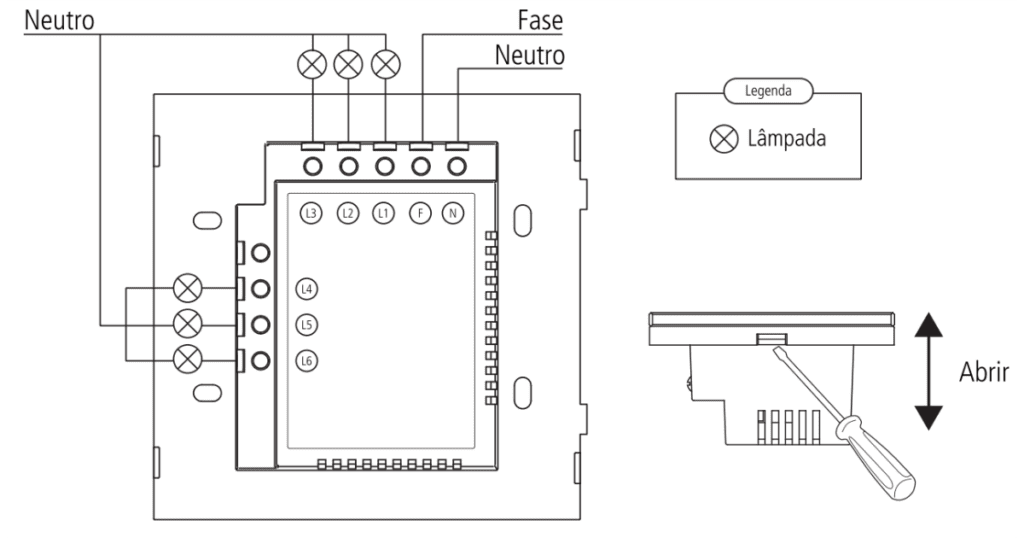 Interruptor Touch Intelbras EWS 1006