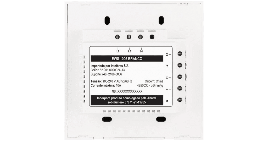 Interruptor Touch Intelbras EWS 1006